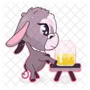 Cute Donkey  Icon