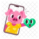 Pigs Stickers Cute Swine Cute Hog Icon