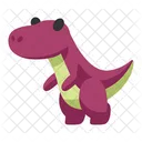 Dino Sticker Cute T Rex Icon