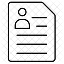 Cv Document File Icon