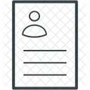 Cv Resume Curriculum Icon