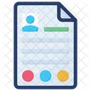 Cv Profile Biography Icon