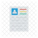 Cv Document Page Icon