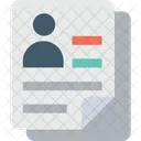 Cv Profile Resume Icon