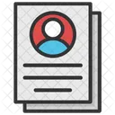 Cv Vitae Resume Icon