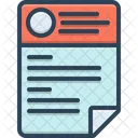 Cv Resume Template Icon