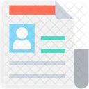 Cv Resume Curriculum Icon