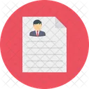 Cv Resume Recruitment Icon