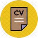 Cv Curriculum Vitae Icon