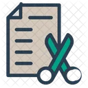 Cv File Cut Icon