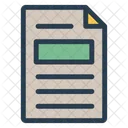 Cv File Document Icon