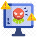 Cyber Attack Cyber Security Cyber Crime Icon