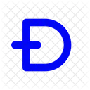 D Coin  Icon