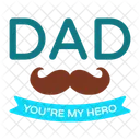 Dad Love Mustache Moustache Icon