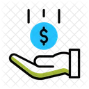 Dollar Pay Hand Icon