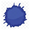 Dark blue splash  Icon