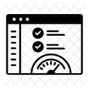 Dashboard Speed Seo Monitoring Data Analysis Icono