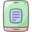 Mobile Document Awesome Lineal Icon Icône