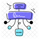 Data Algorithm Data Flowchart Network Process Icon