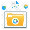 Data Folder Business Folder Data Collection Icon