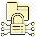 Data Encryption Lock Color Shadow Thinline Icon アイコン