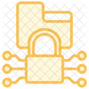 Data Encryption Lock Duotone Line Icon アイコン