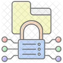 Data Encryption Lock Lineal Color Icon アイコン