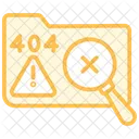 Data Not Found Duotone Line Icon Icon