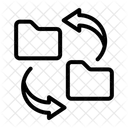 Data Sharing Shared Folder Transfer Icon
