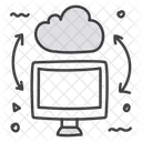 Cloud Computing Data Refresh Data Sync Icon