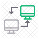 転送、ファイル共有、LCD アイコン