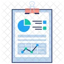 Data Visualization Report Financial Growth Analysis Business Profit Icon