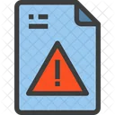 Warning Data Warning Error File Icon