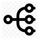 Dataflow To Programming Coding Symbol