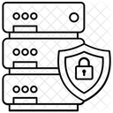 Datensicherheit Sicherer Server Serverschutz Symbol