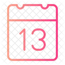 Day 13 Calendar Date Symbol