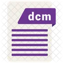 Dcm Format Datei Symbol