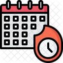 Deadline Fire Clock Icon