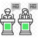 Debate Argument Discussion アイコン