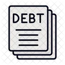 Debt Loan Business And Finance Icône