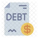 Debt Money Bank Icon