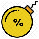 Debt Rate Percent Icon