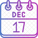 December Calendar Days Time And Date Icon