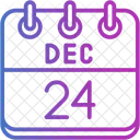 December Calendar Days Time And Date Icon