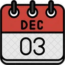 December Calendar Days Time And Date Icon