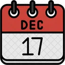 December Calendar Days Time And Date Icon