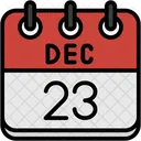 December Calendar Days Time And Date Icon