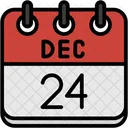 December Calendar Days Time And Date Icon