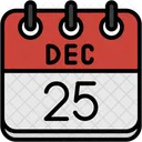 December Calendar Days Time And Date Icon