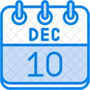 December Calendar Days Time And Date Icon